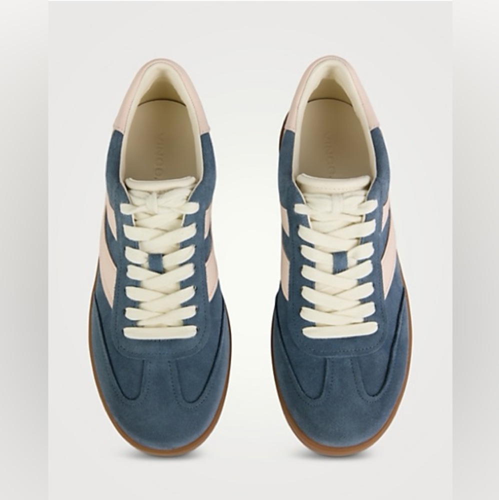 💙💙💙 VINCE Oasis Mixed Leather Retro Sneakers size 8 US/ 38,5 Eur